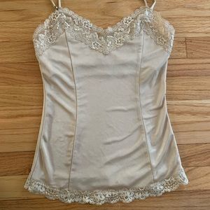 Satin lace cami